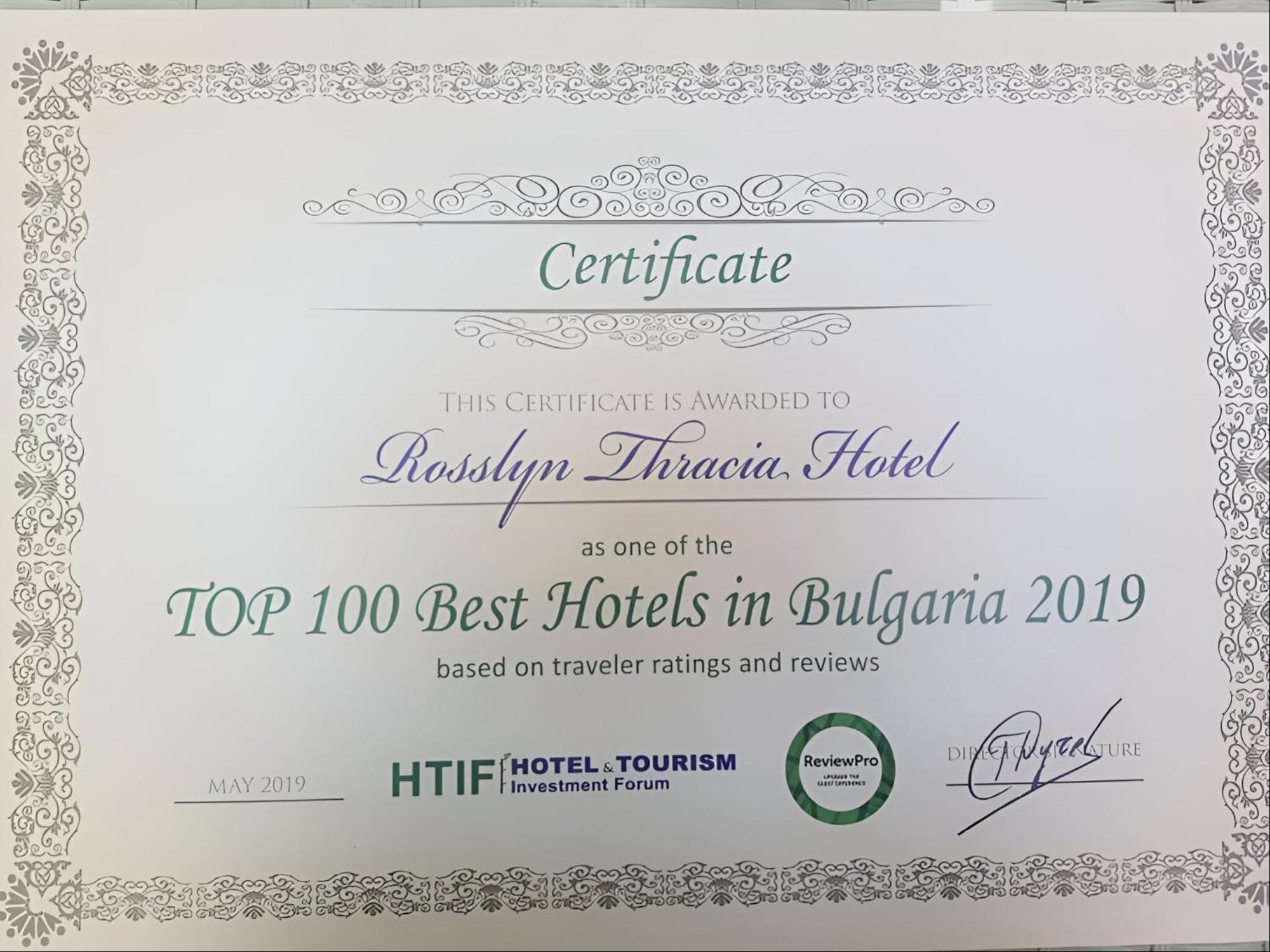 Rosslyn Thracia Hotel Sofie Exteriér fotografie